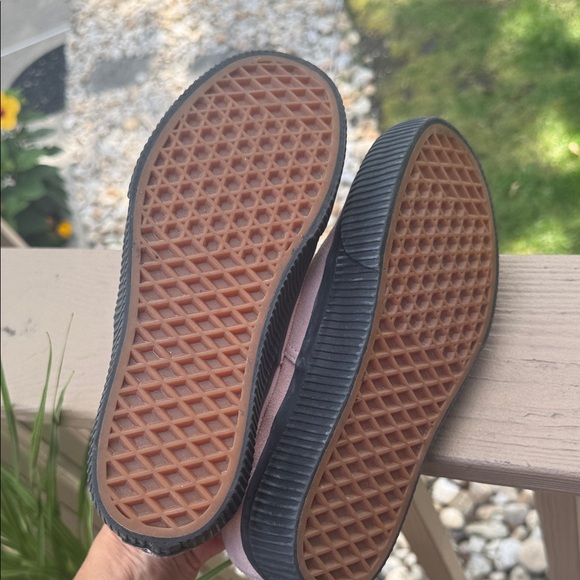 Vans Women's Pink Canvas Sneakers with Black Accents - Picture 6 of 6